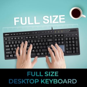 Adesso AKB-445UB 2.4ghz Wireless Desktop Touchpad Keyboard