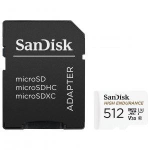 Sandisk SDSQQNR-512G-GN6IA High Endurance Microsdxc, 512gb, U3, V30, C