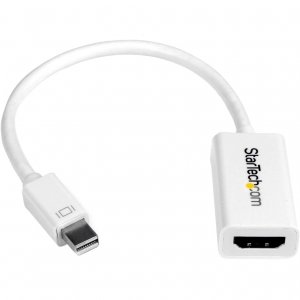 Startech MDP2HD4KSW White Active Mini Displayport To Hdmi Adapter Dong