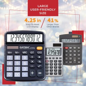 Adesso CD-2786B Ac Cd-2786b 12 Digits Basic Calculator Black Retail