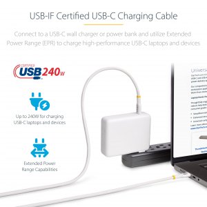 Startech USB2EPR6FW Usb-c Charging Cable 240w Pd