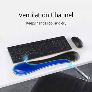 Kensington K62441WW Slim Duo Gel Kb Wrist Rest Blue