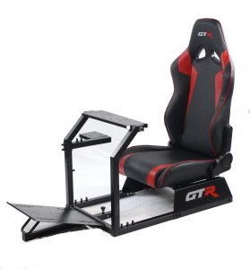 Gtr GTA-BLK-S105LBKRD Gta Racing Cockpit - Black And Red