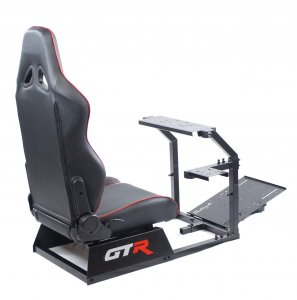 Gtr GTA-BLK-S105LBKRD Gta Racing Cockpit - Black And Red