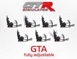 Gtr GTA-BLK-S105LBKRD Gta Racing Cockpit - Black And Red