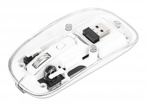 Manhattan 190275 Transparent Rechargeable Wireless Usb Mouse