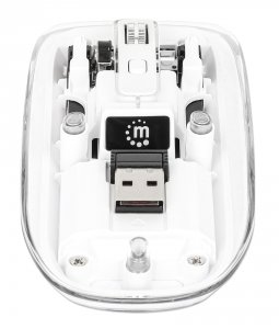 Manhattan 190275 Transparent Rechargeable Wireless Usb Mouse