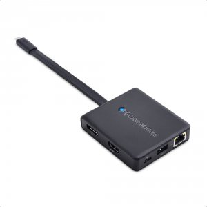 Cable 201431-BLK Usb-c Multiport Adapter With Hdmi, Dp Amp; Vga