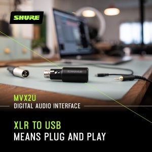 Shure MVX2U Motiv Xlr To Usb Adapter