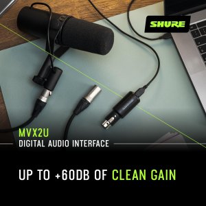 Shure MVX2U Motiv Xlr To Usb Adapter