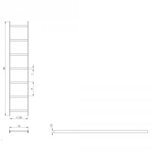 International ICCMSLST05 Ladder Rack Runway 5 Ft