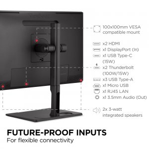 Viewsonic VP2776T-4K 27in Colorpro 4k Uhd Ips Monitor With 100w Thunde