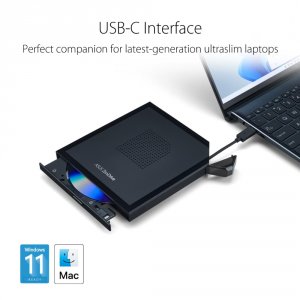 Asus SDRW-08V1M-U/BLK/G/AS/P2G Zendrive V1m Usb-c External Dvdrw Drive