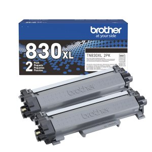 Original Brother TN830XL2PK 2pack Black Toner High Yield