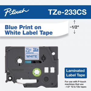 Brother TZE233CS Tape Cass. (tze-233 Bluewhite Bulk)