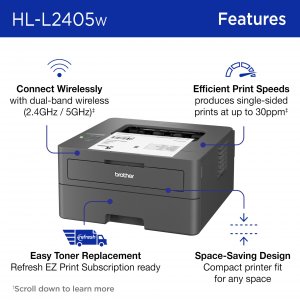 Brother HLL2405W Soho Laser Printer