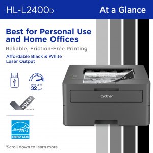 Brother HLL2400D Soho Laser Printer