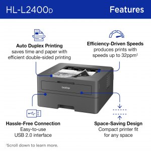 Brother HLL2400D Soho Laser Printer