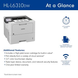 Brother HLL6310DW Laser Printer