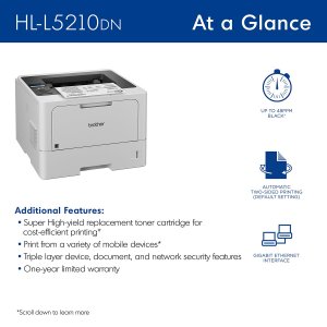 Brother HLL5210DN Laser Printer