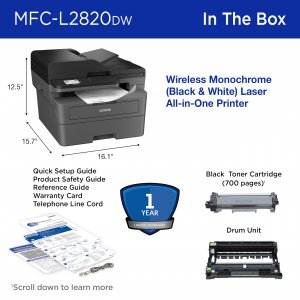 Brother MFCL2820DW Multifunction Laser Printer