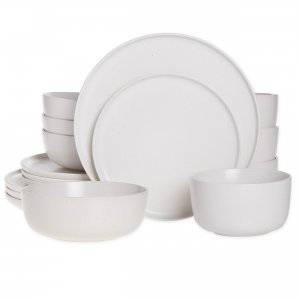 Studio 133201.16 Mio 16 Piece Stoneware Dinnerware Set In Sea Salt Wit