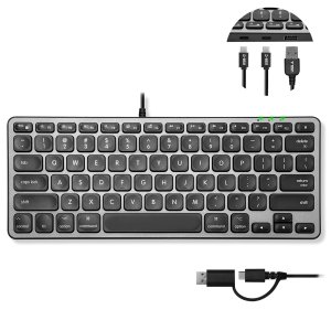 Macally UCAMINIZHUB Usb C A Mac Keyboard With Hub