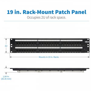 Interex N252-048 48 Port Cat6 Patchpanel 568b