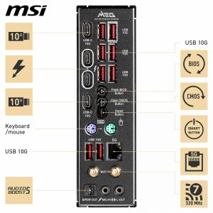 Msi Z890UNIFYX Mb Meg Z890 Unify-x Z890 Socket1851 Max.128gb Ddr5 Atx 