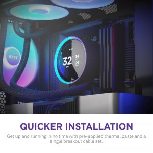 Nzxt RL-KR28E-B2 Kraken Elite 280 Rgb Aio Liquid Cooler - Black