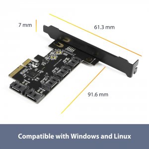 Vantec UGT-ST655 5-port Sata Iii Pcie X4 Host Card