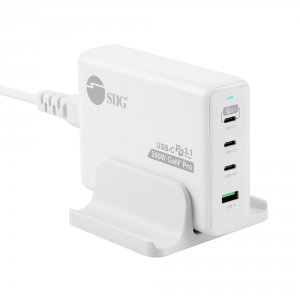 Siig AC-PW1X11-S1 Ac Ac-pw1x11-s1 240w Gan Pd 3.1 Charger 3c1a 3x Usb-