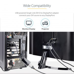 Startech DVI2DP2 Dvi To Displayport Adapter With Usb Power