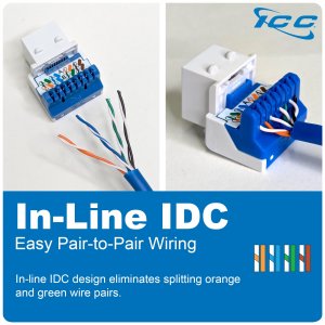 International IC107E5CIV Module Cat 5e Ez 25 Pk Ivory