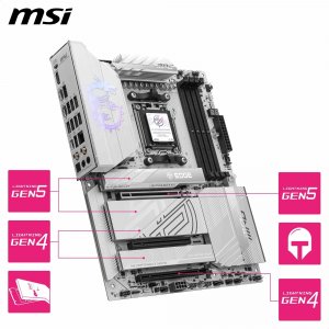 Msi X870EEDGEWTIWIFI Mb Mpg X870e Edge Ti Wifi X870e Am5 Max256gb Ddr5