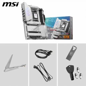 Msi X870EEDGEWTIWIFI Mb Mpg X870e Edge Ti Wifi X870e Am5 Max256gb Ddr5