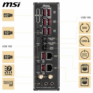 Msi X870EGODLIKE Mb Meg X870e Godlike Am5 Max256gb Ddr5 Eatx Retail