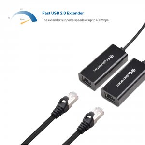 Cable 202059-BLK Usb Over Ethernet Extender With Power Adapter