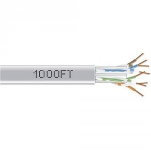 Black EYN876A-PB-1000 Cat6 Bulk Cbl Utp Pvc Box Gy 1000'