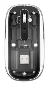 Manhattan 190268 Transparent Rechargeable Wireless Usb Mouse