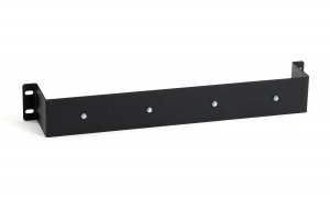 Black EMEDIN Rackmount Din-rail Bracket - Single, 1u