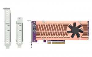 Qnap QM2-2P-384A Ac Qm2-2p-384a Dual M.2 22110 2280 Pcie Nvme Ssd Expa