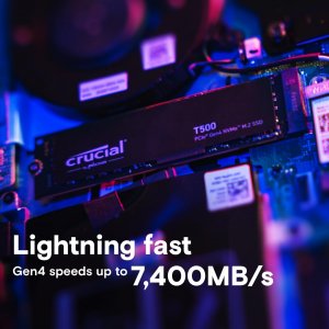 Crucial CT4000T500SSD3 T500 4tb Pcie Gen4 Nvme M.2 Ssd