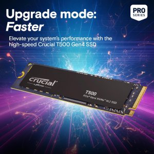 Crucial CT4000T500SSD3 T500 4tb Pcie Gen4 Nvme M.2 Ssd