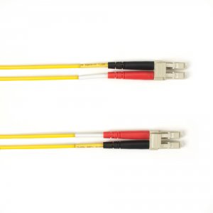 Black FOCMP10-003M-LCLC-YL Om3 50125 Multimode Fiber Optic Patch Cable