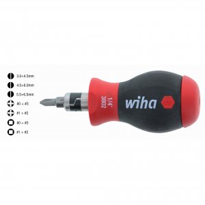 Wiha 38090 Wiha 14-in-1 Softfinish Stubby Bit Holder