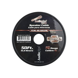 Audiopipe TCBL1650CPR 16 Gauge Copper Speaker Wire - 50 Ft Roll