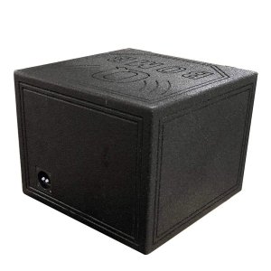 Qpower QBOMB15HPSINGLE 15-inch Horn Ported Enclosure With Spray Liner