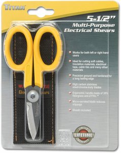 Titan 12346 Multi-purpose Electrical Shears - 5.5 Inch Blades