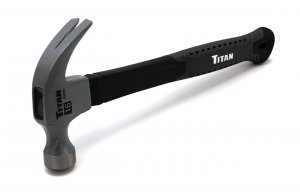 Titan PAC 63020 16 Oz Claw Hammer With Rubber Grip Handle